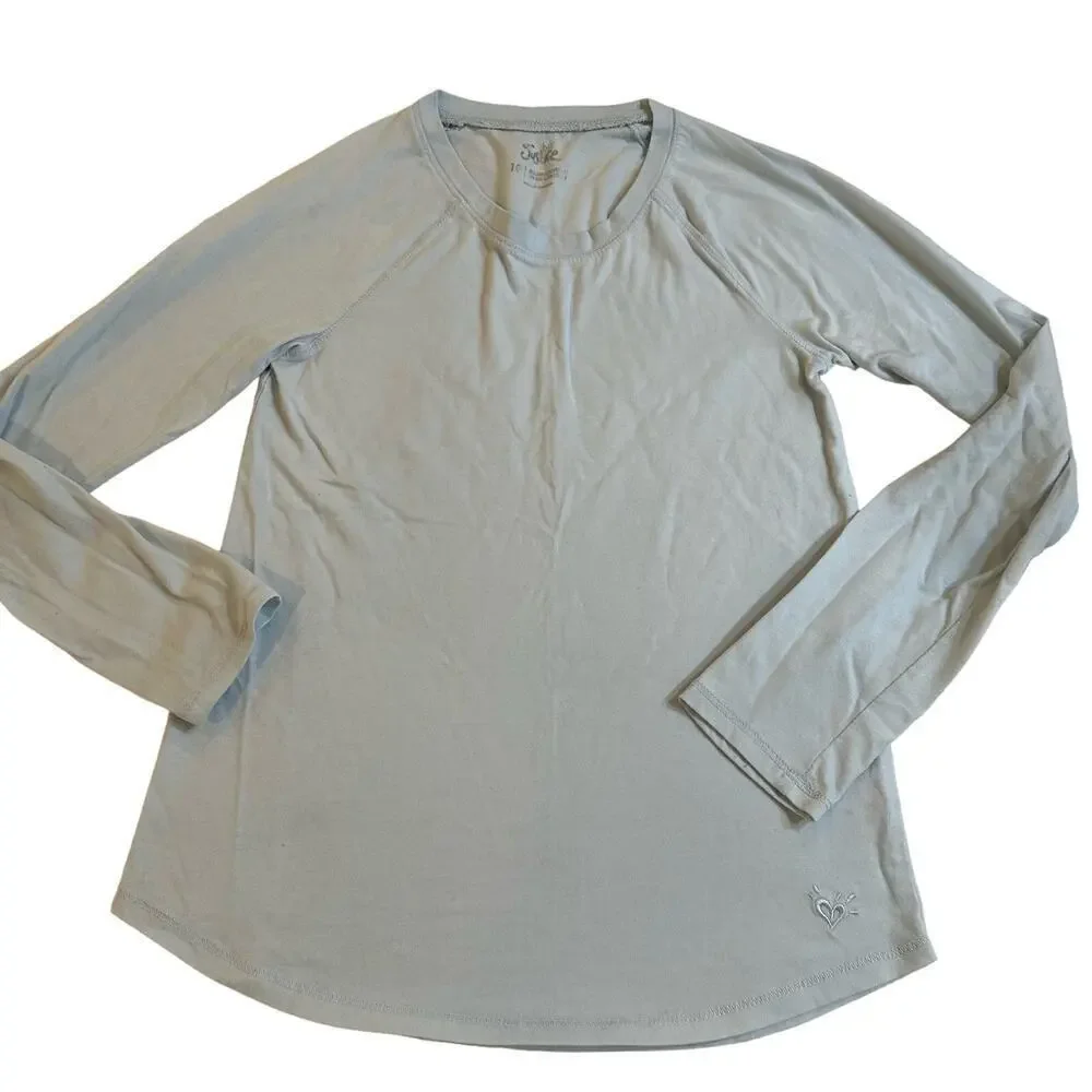 Girls Light Blue Long Sleeve Tee sz 10